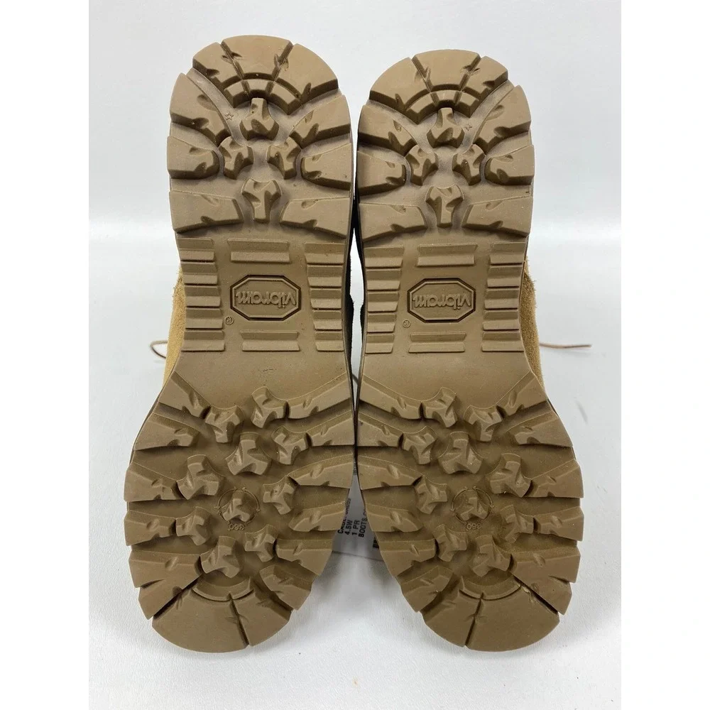 MCRAE Army Combat Boots Hot Weather Tan Cage 3A059 Size 4.5 W Gore-Tex Vibram